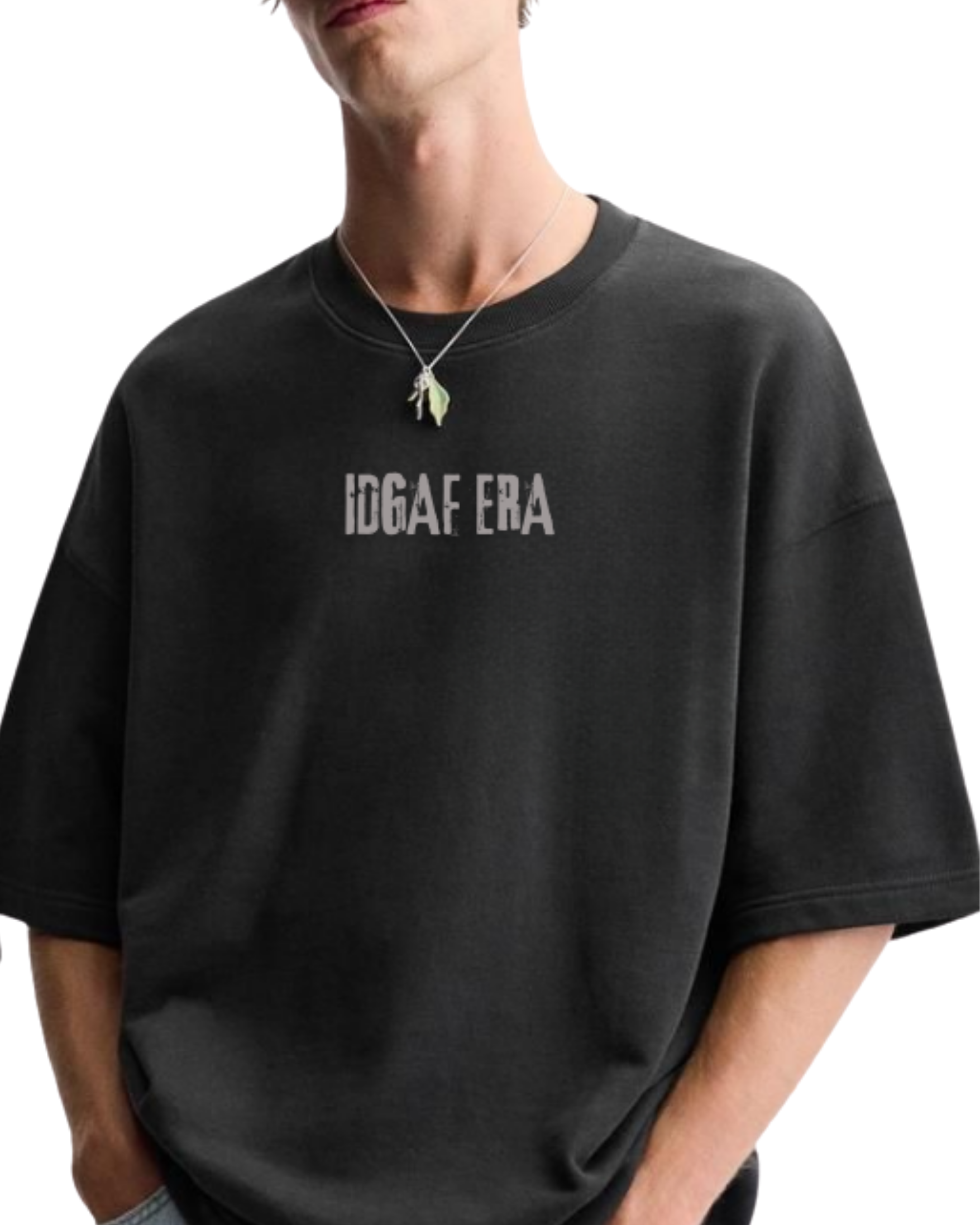 Kulted Oversized Graphic T-Shirt – Black | IDGAF Era Cartoon Collage Print