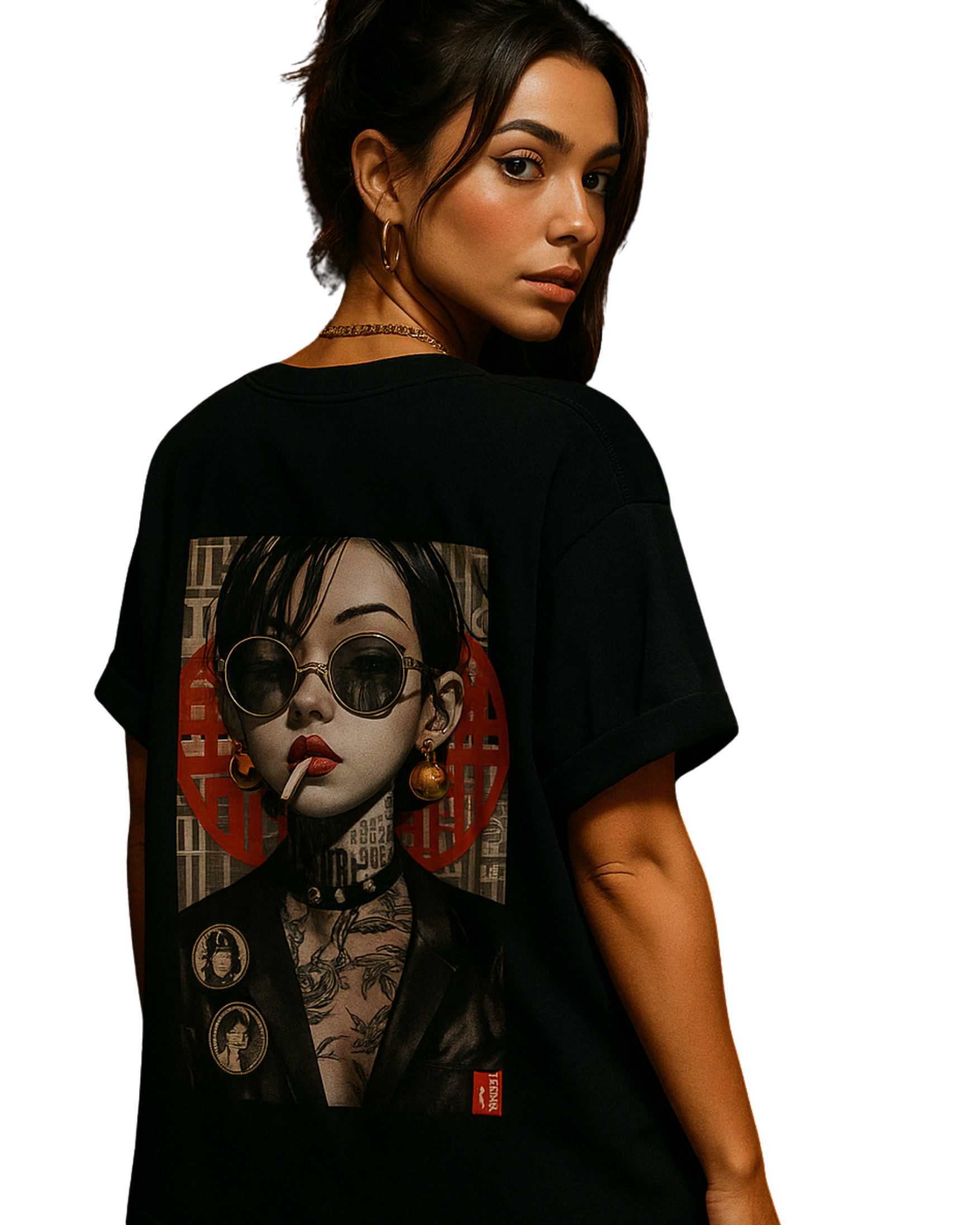 Kulted Oversized T-Shirt – Baddie Issues Graphic | Streetwear Black Tee