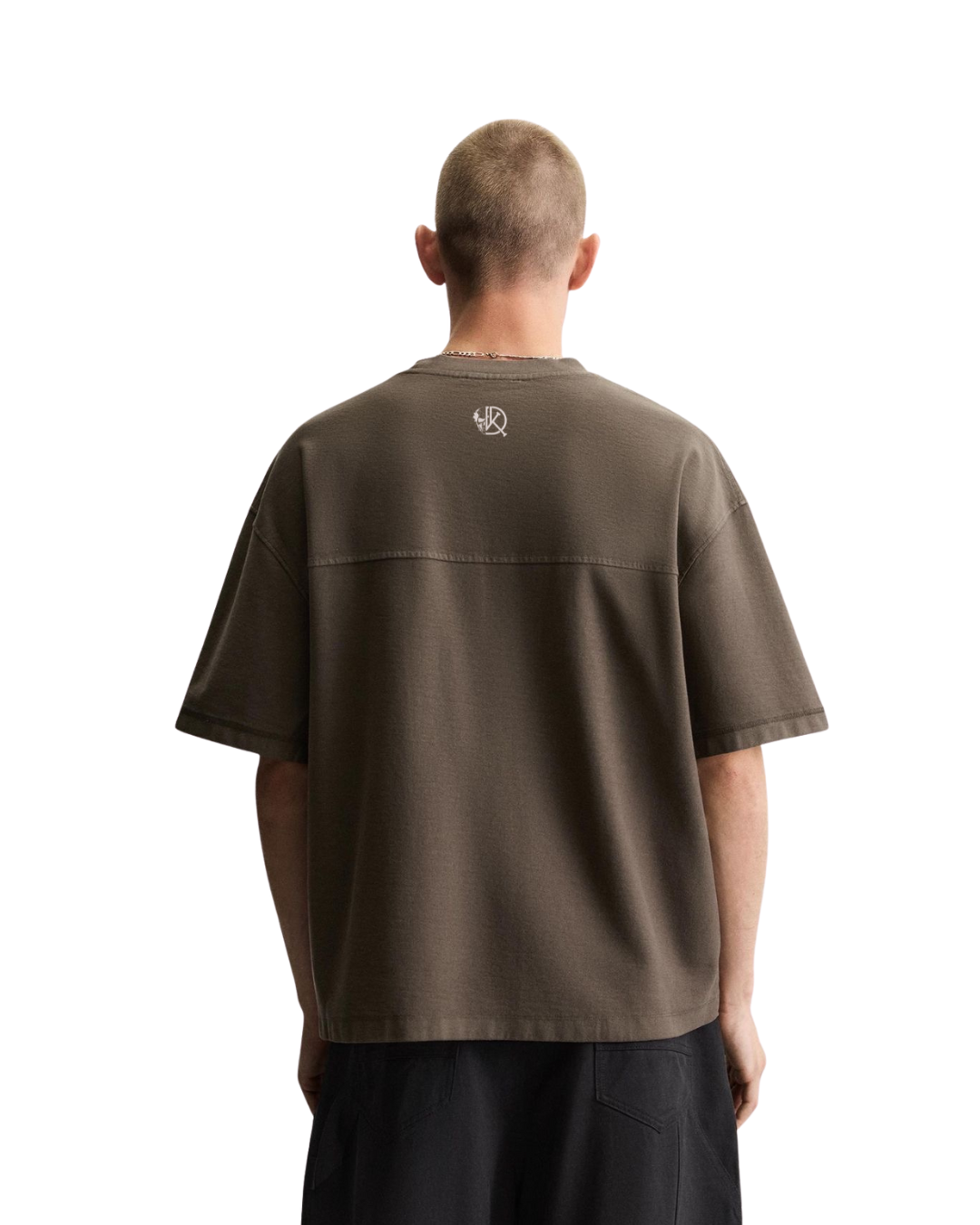 KULTED Oversized Heavyweight T-Shirt – Olive Brown (240 GSM)