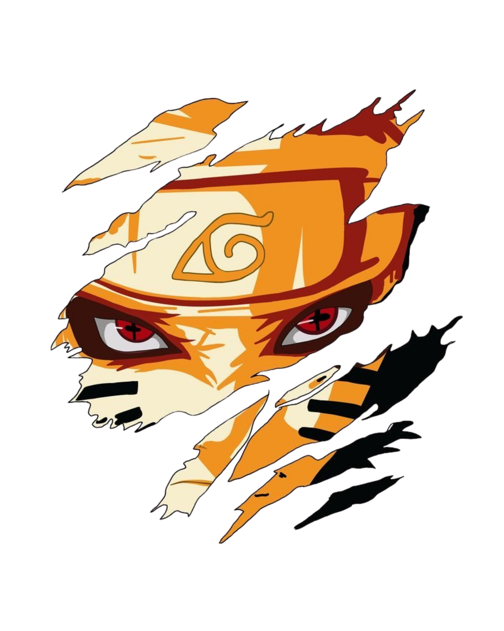 Kulted Oversized Graphic T-Shirt – Beige | Naruto Clan Anime Print